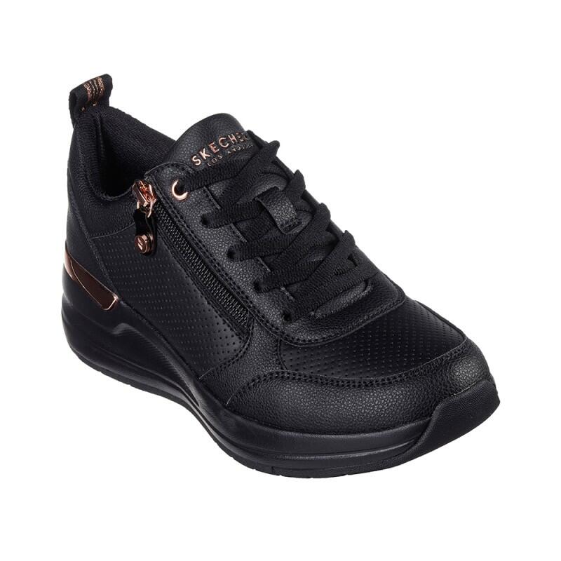Zapatillas Mujer Skechers Billion 2 Fine Shine Negro 2/5
