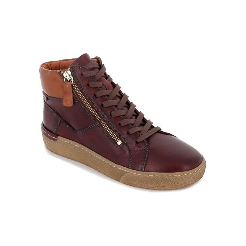 Botines Planos Pikolinos Mujer W0t-7559 Burdeos 4/4