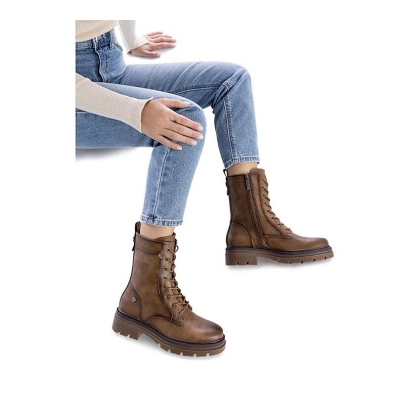 Botines Planos Refresh Mujer  Marrón 2/5