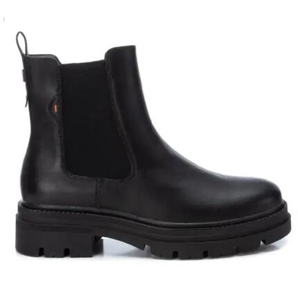 Flache Stiefeletten Damen Refresh Schwarz