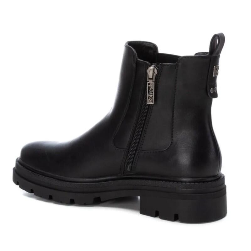 Botines Planos Mujer Refresh  Negro 3/5