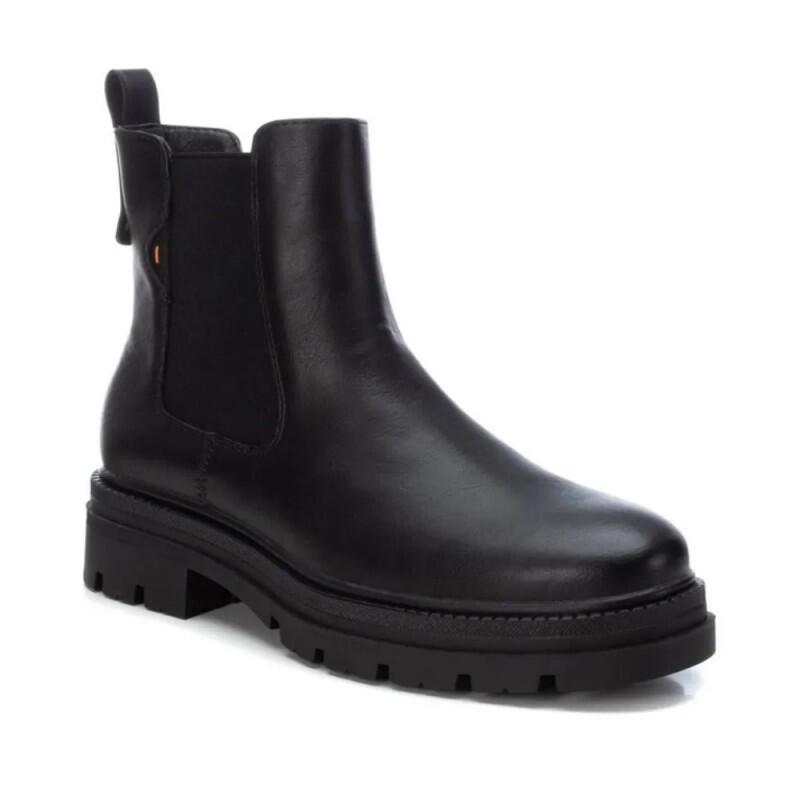 Botines Planos Mujer Refresh  Negro 2/5