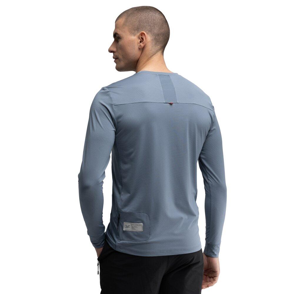 Herren Radsport langärmeliges gravel-t-shirt Cáucaso Blau 2/8
