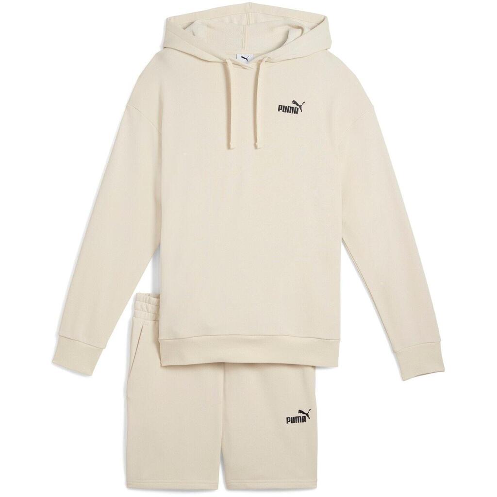 Equipment Puma Short Hooded Relaxed Sweat Suit 7 Tr Op, Beige, Women