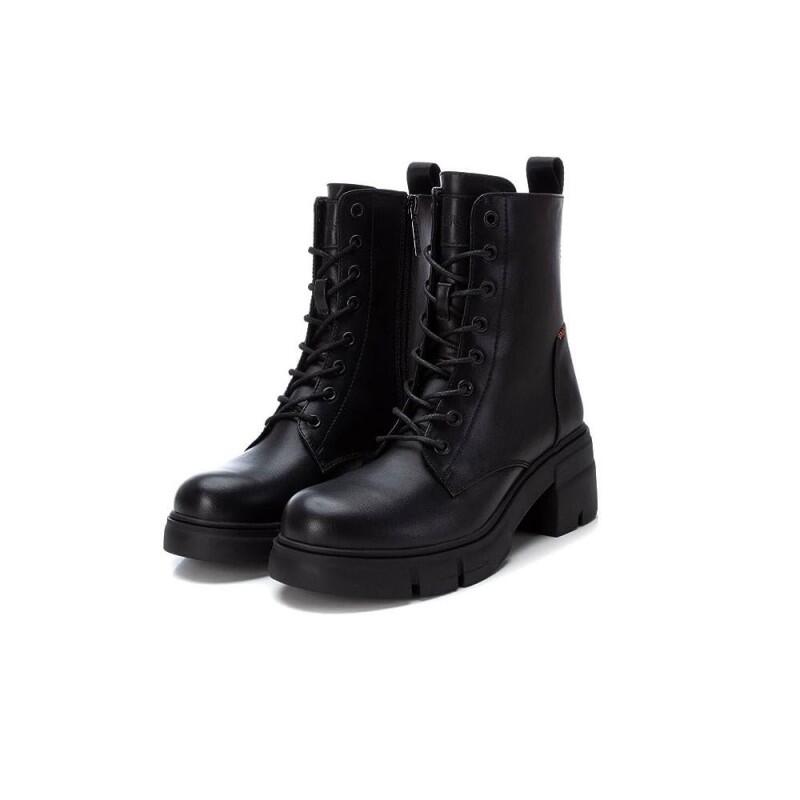 Botines Planos Refresh Mujer  Negro 3/4