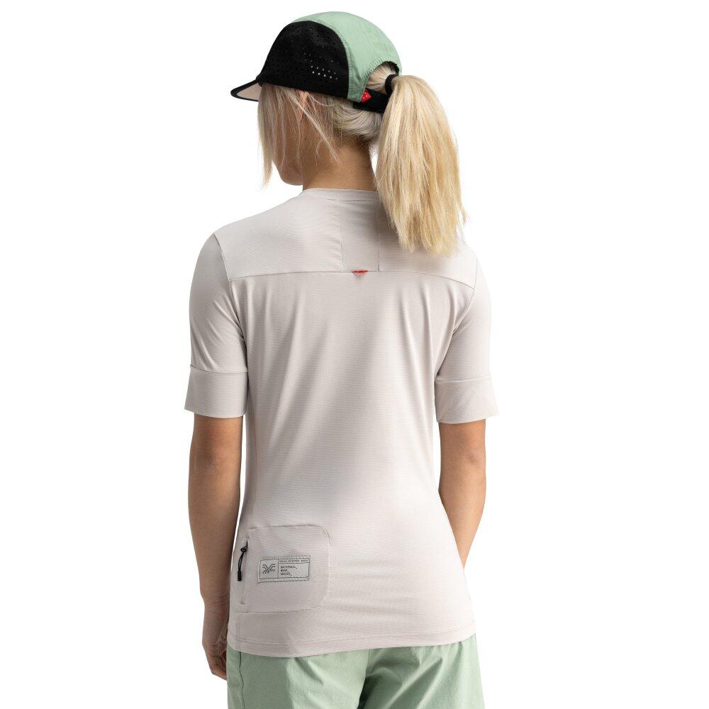 Damen Radsport gravel-t-shirt Isla Sur Silbergrau 2/8