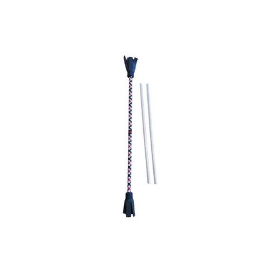 Flowerstick mit Gummifransen schwarz inklusive Handstäben