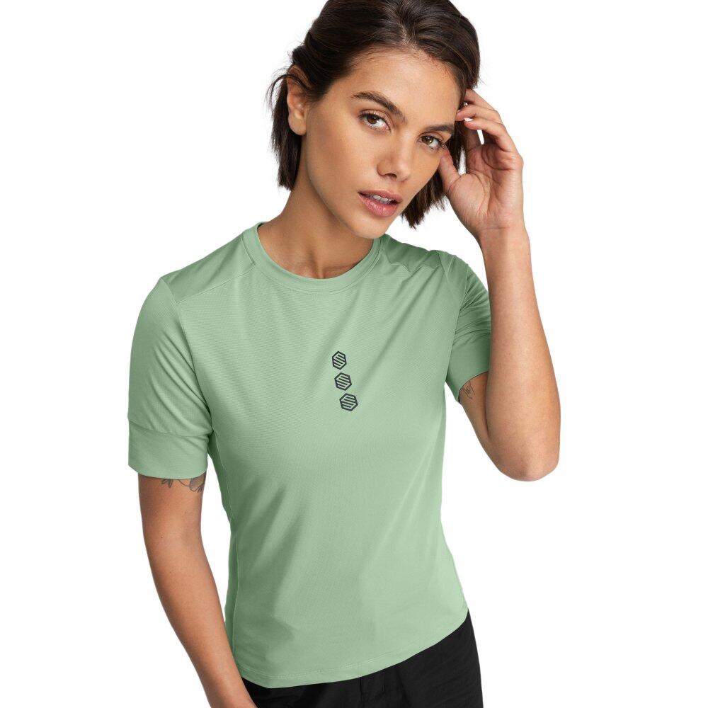 SIROKO Damen Radsport gravel-t-shirt Juniper Grün