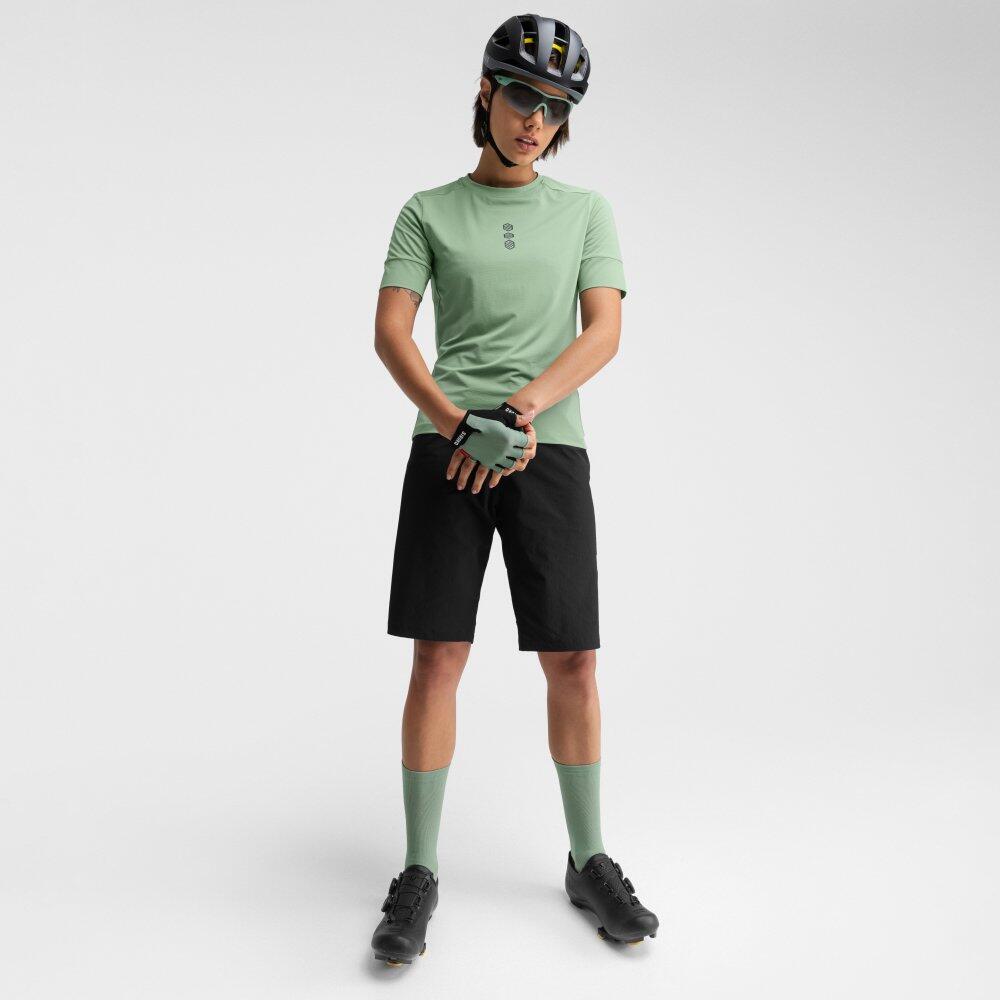 Damen Radsport gravel-t-shirt Juniper Grün 3/7