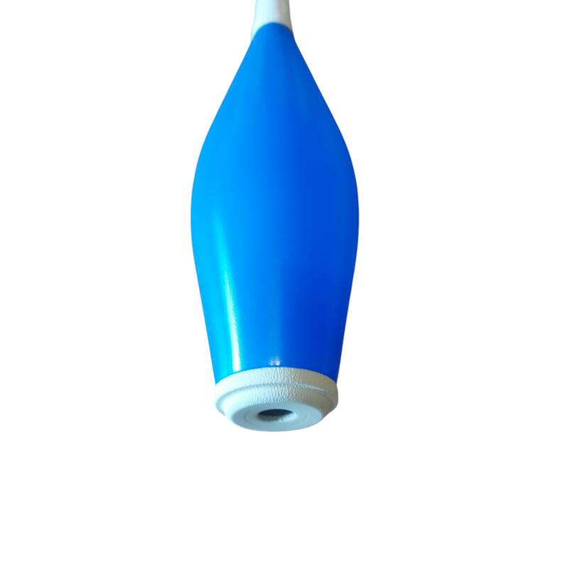 Jonglierkeule Pirouette T, blau/weißer Griff 2/4