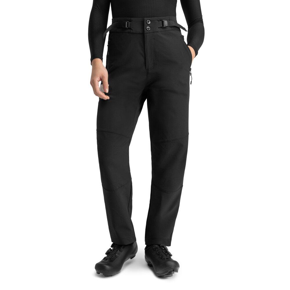 SIROKO Pantalones largos de gravel mujer ciclismo Jeju Negro