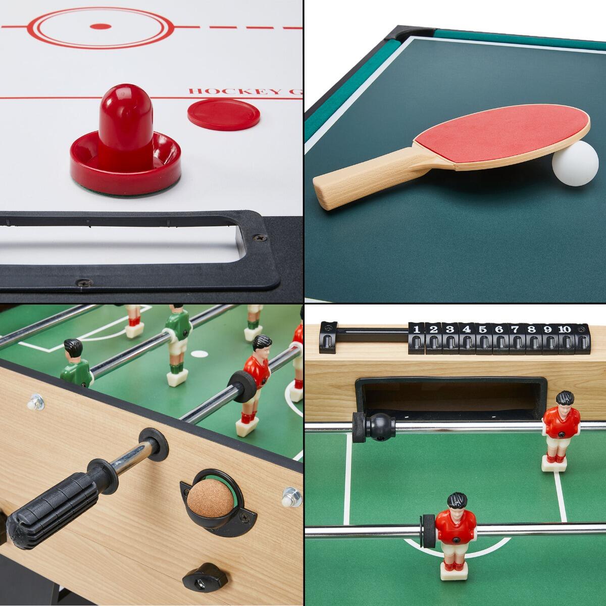 Table multi jeux pliable 16 en 1 - Baby-foot, ping pong, billard, bowling, palet 2/5