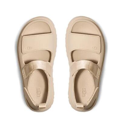 Platte sandalen dames ugg beige