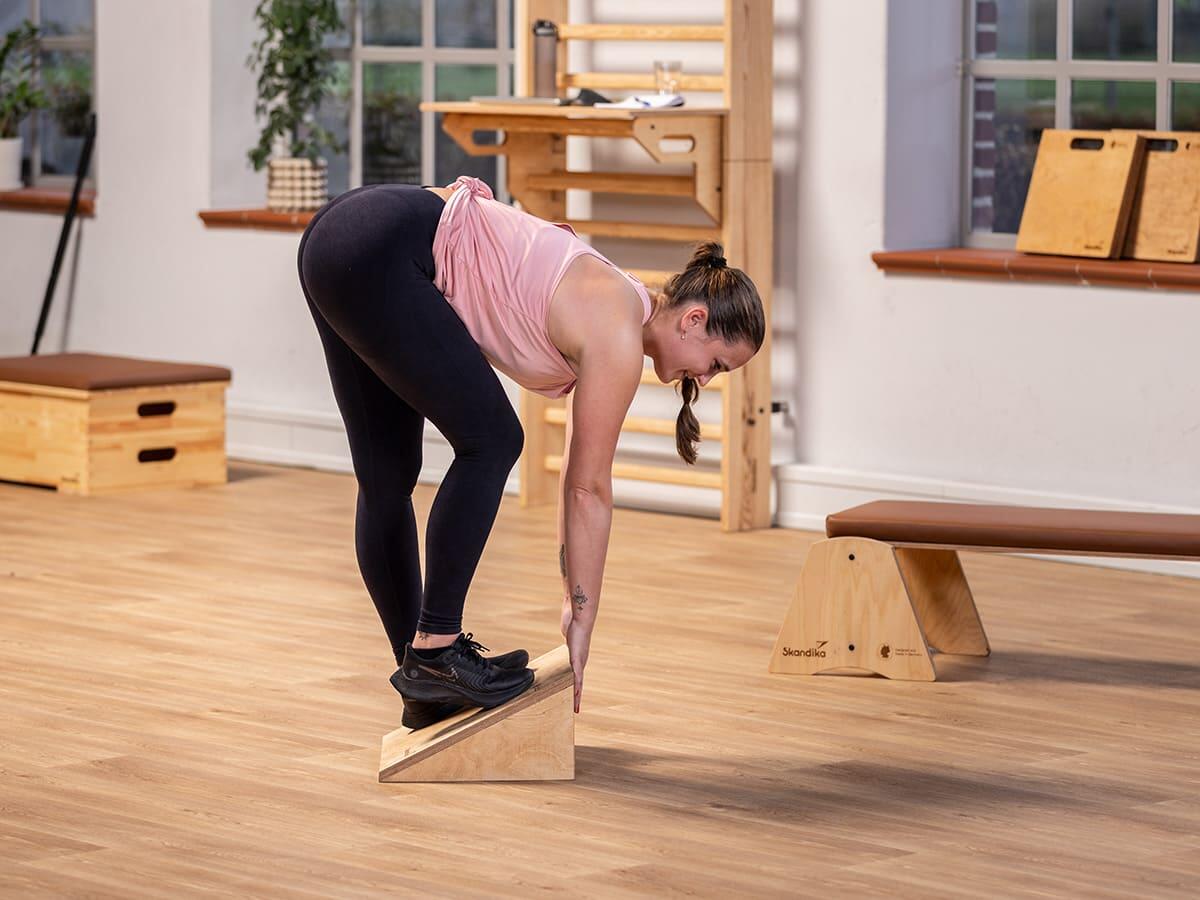 Set van 3 kuitrekkers kuitrekkers slant board foam incline board kniewig mobilisatiewig voor rekken, beenstrekker, fysiotherapieapparaten