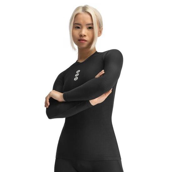 Damen Radsport thermo-funktionsunterhemd gravel- Clotte Schwarz