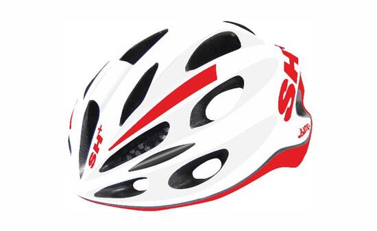 Kask rowerowy SH+ SHAKE JUMP biały/czerwony XS-S