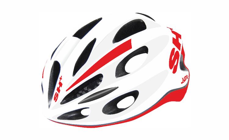 Kask rowerowy SH+ SHAKE JUMP biały/czerwony XS-S