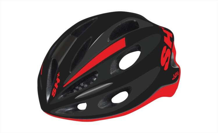 Kask rowerowy  SH+ SHAKE JUMP czarny/czerwony M-L