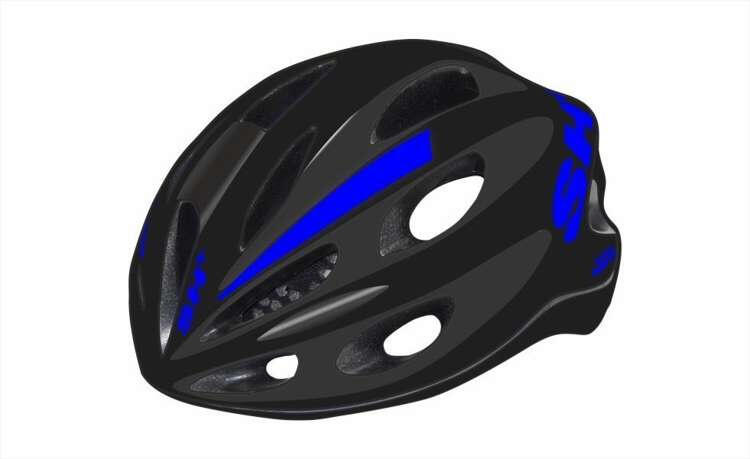 Kask rowerowy  SH+ SHAKE JUMP czarny/niebieski M-L