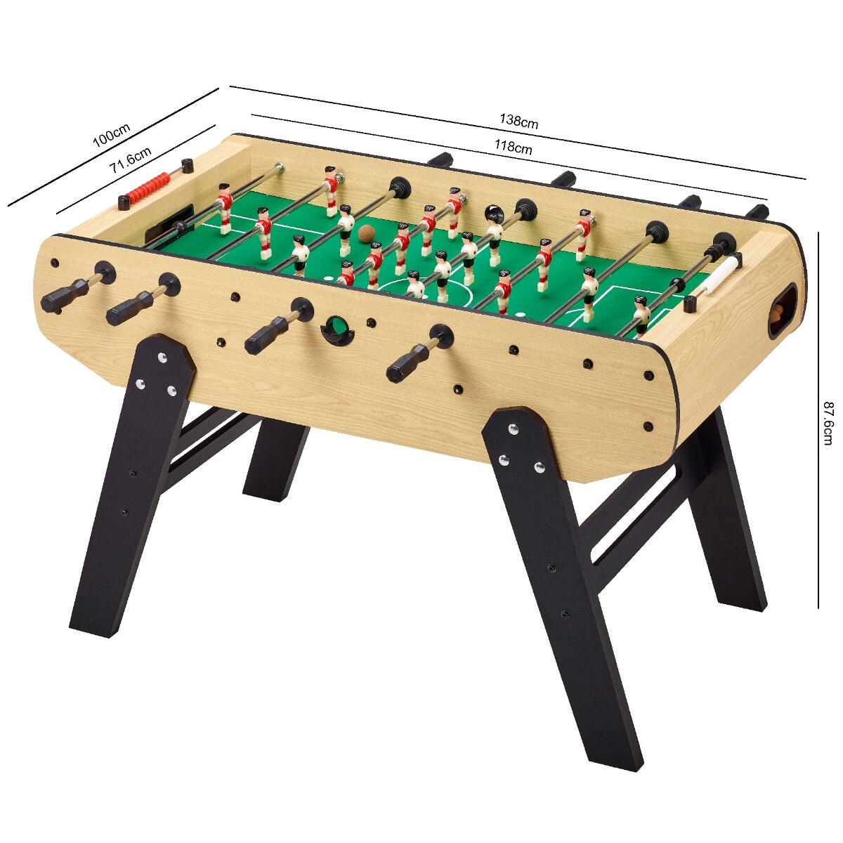 Baby-foot adulte robuste - Barres télescopiques - 2 à 4 joueurs - 3 Balles liège 4/5