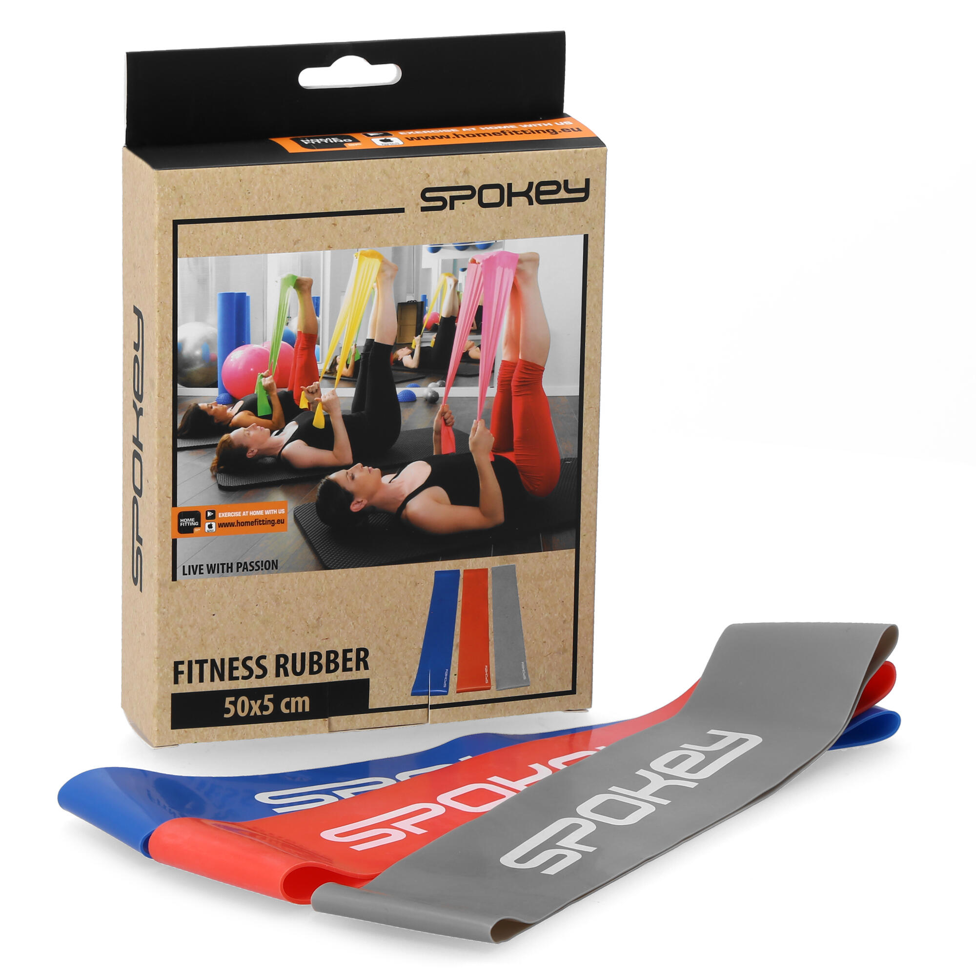 Zestaw 3 gum mini band Spokey FLEX SET 5/5
