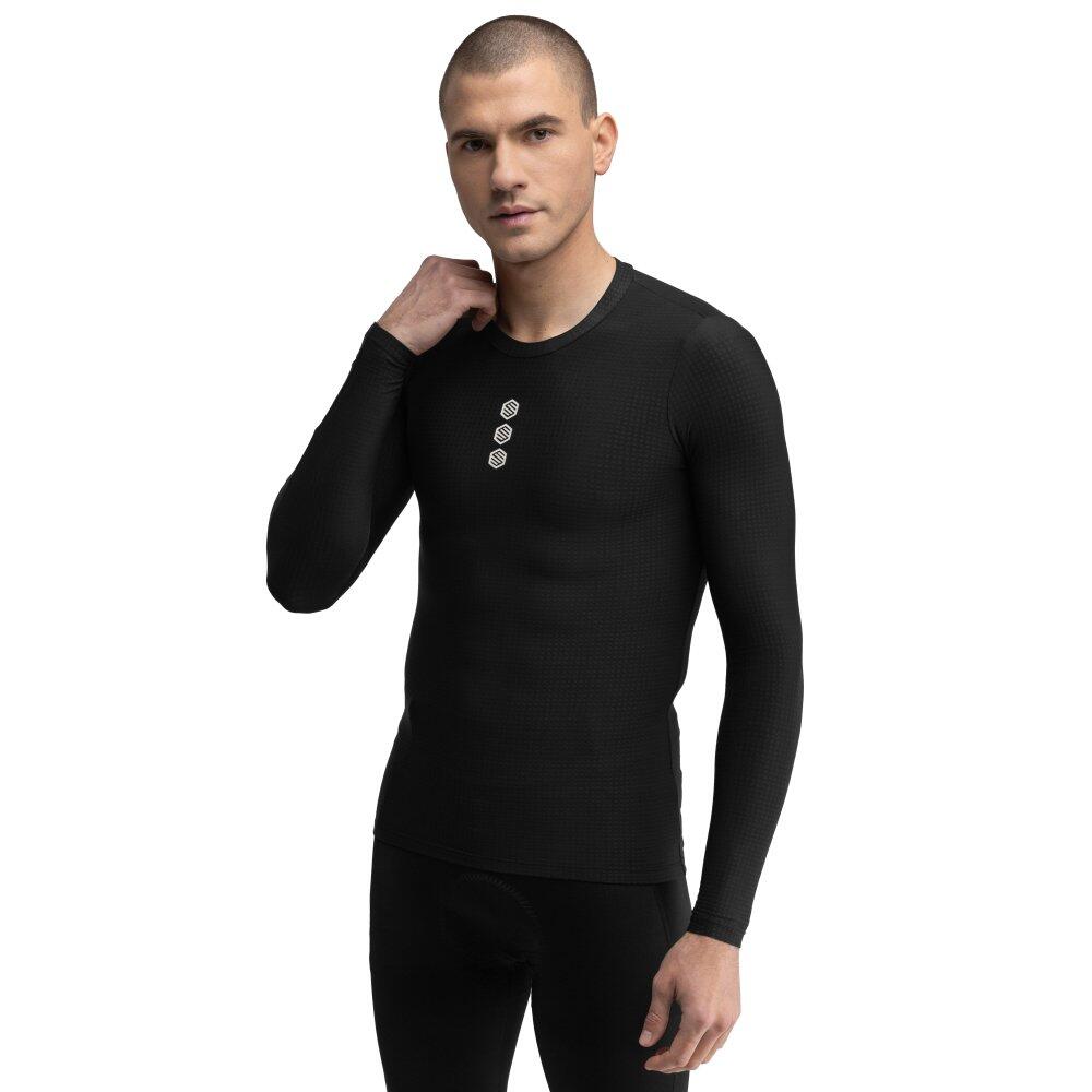 Camisola interior térmica de ciclismo gravel para homem Ring Road Preto