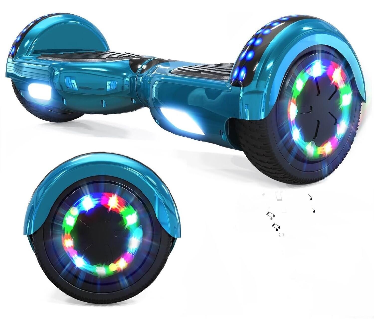 RCB Hoverboard de 6,5 Polegadas com Bluetooth e Luzes LED RCB-WJ1