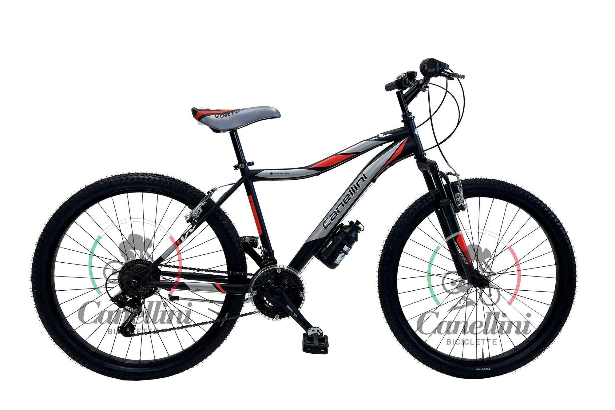 CANELLINI Bici da bambino MTB Canellini VORTEX  26" - Nero/Rosso