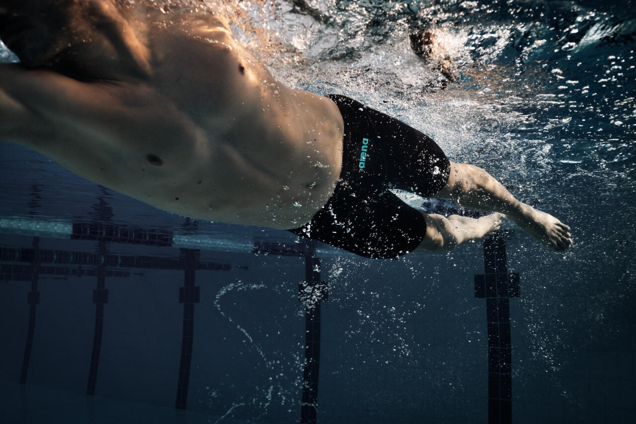 Arena Powerskin Impulso Jammers - Nero / Verde acqua - Taglia 30 6/7