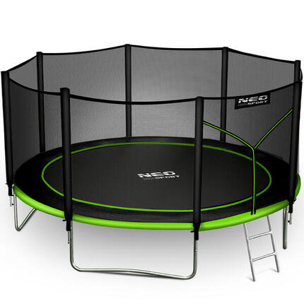 Trampolina ogrodowa z siatką zewnętrzną Neo-Sport 435cm 14ft