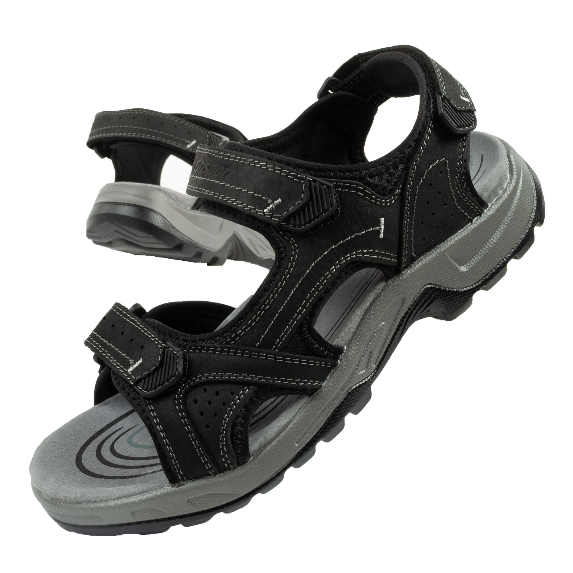 Grisport - Chaussures De Sport Pour Hommes Sandales Grisport [gr-25-01-9027m] - Sandales - Gris|noir - Decathlon