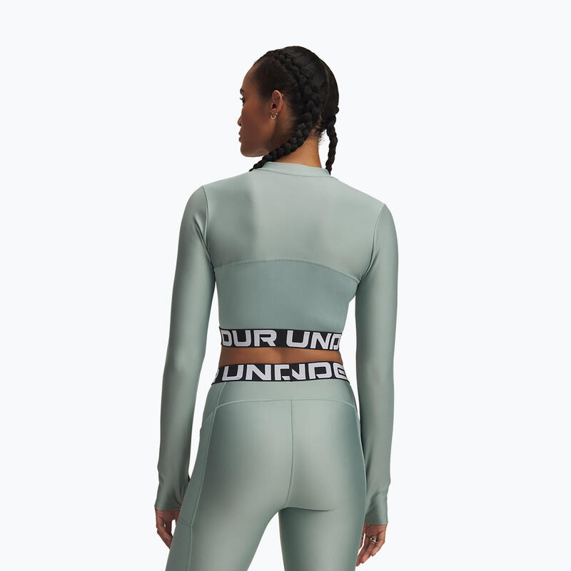Top treningowy damski Under Armour Heat Gear Rib 1/4 Zip