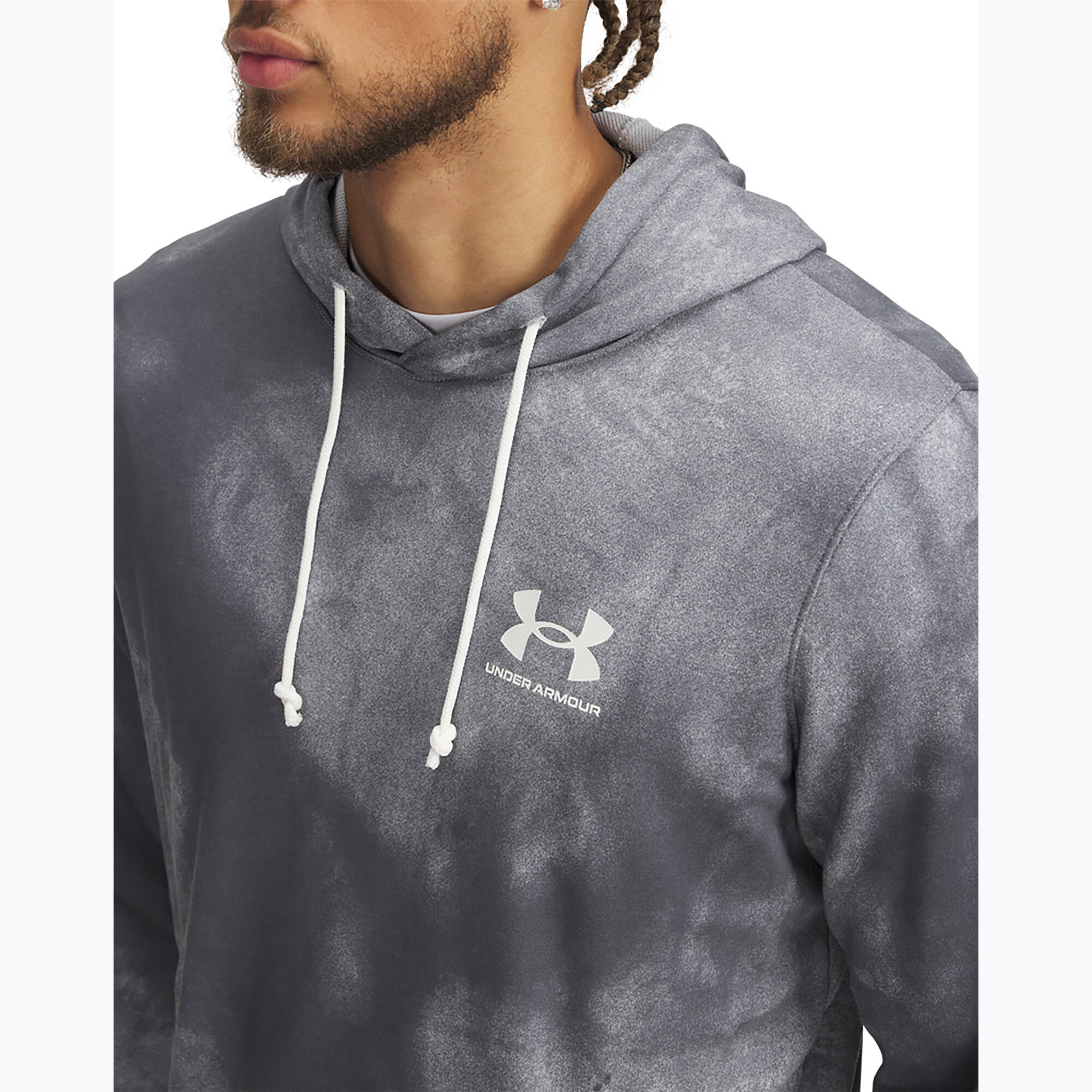 Bluza męska Under Armour Rival Terry Printed 3/4