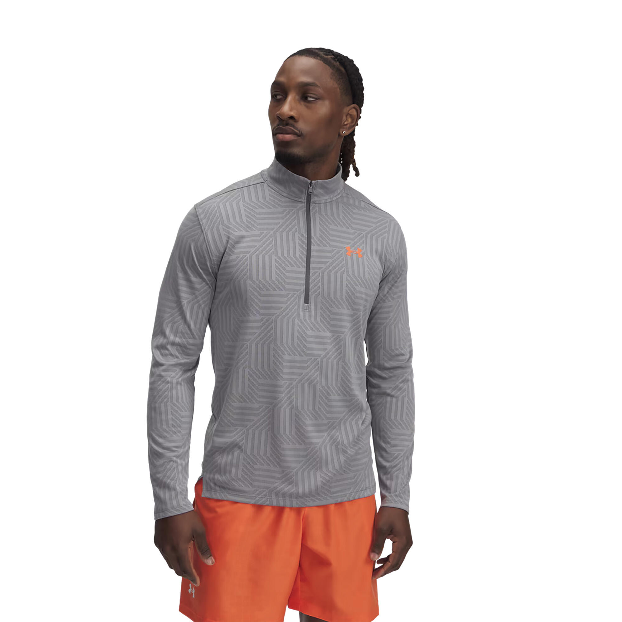 Longsleeve treningowe męskie Under Armour Tech Vent Geotessa 1/2 Zip 1/4