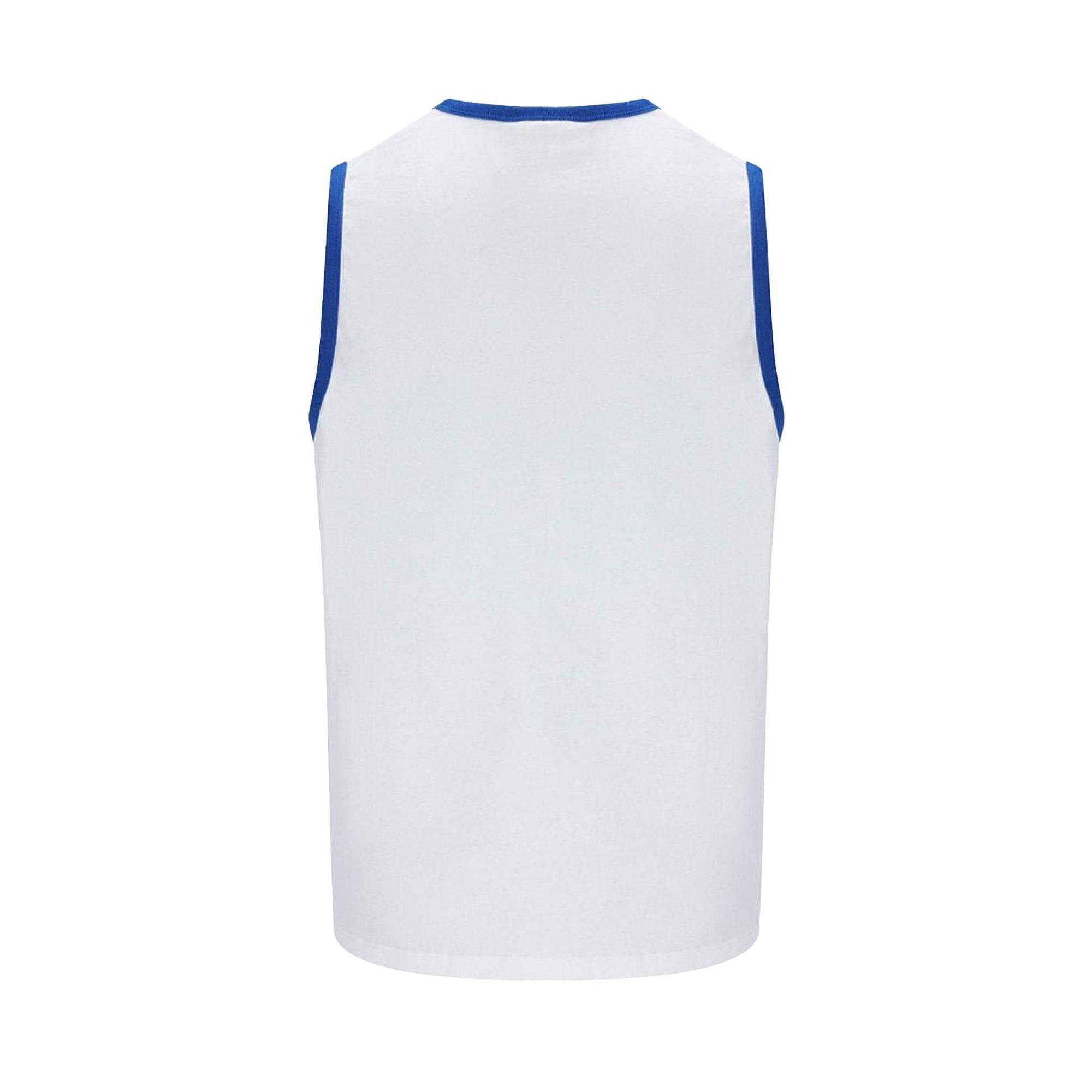 Dallas Tank Top Vest White/Nautical Blue/Daffodill 3/3