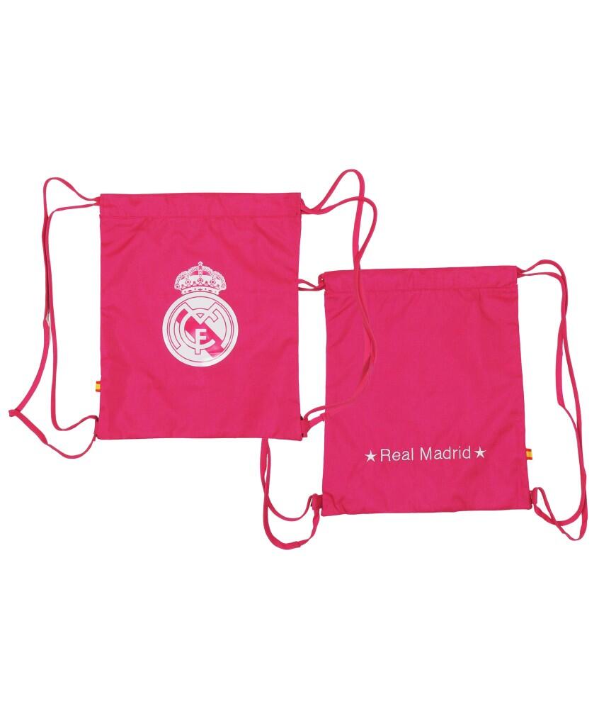 Mochila oficial do Real Madrid rosa Gymsack 3/4