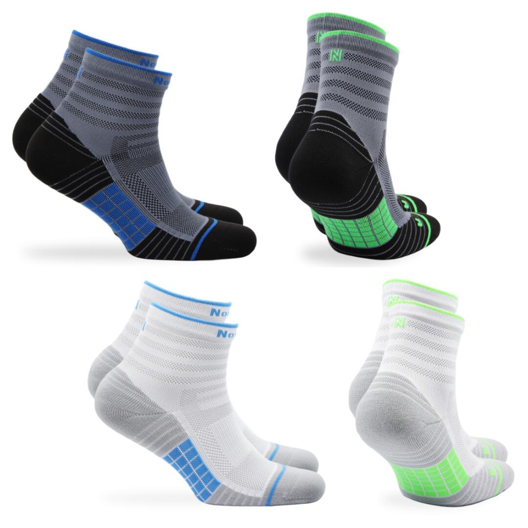 NORFOLK Naadloos - Anti Bacterieel Sportsokken - 4 Paar - Zwart/wit - 43-46 - Cheetah