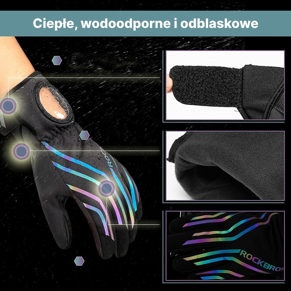 Rękawiczki rowerowe Rockbros 1614024000