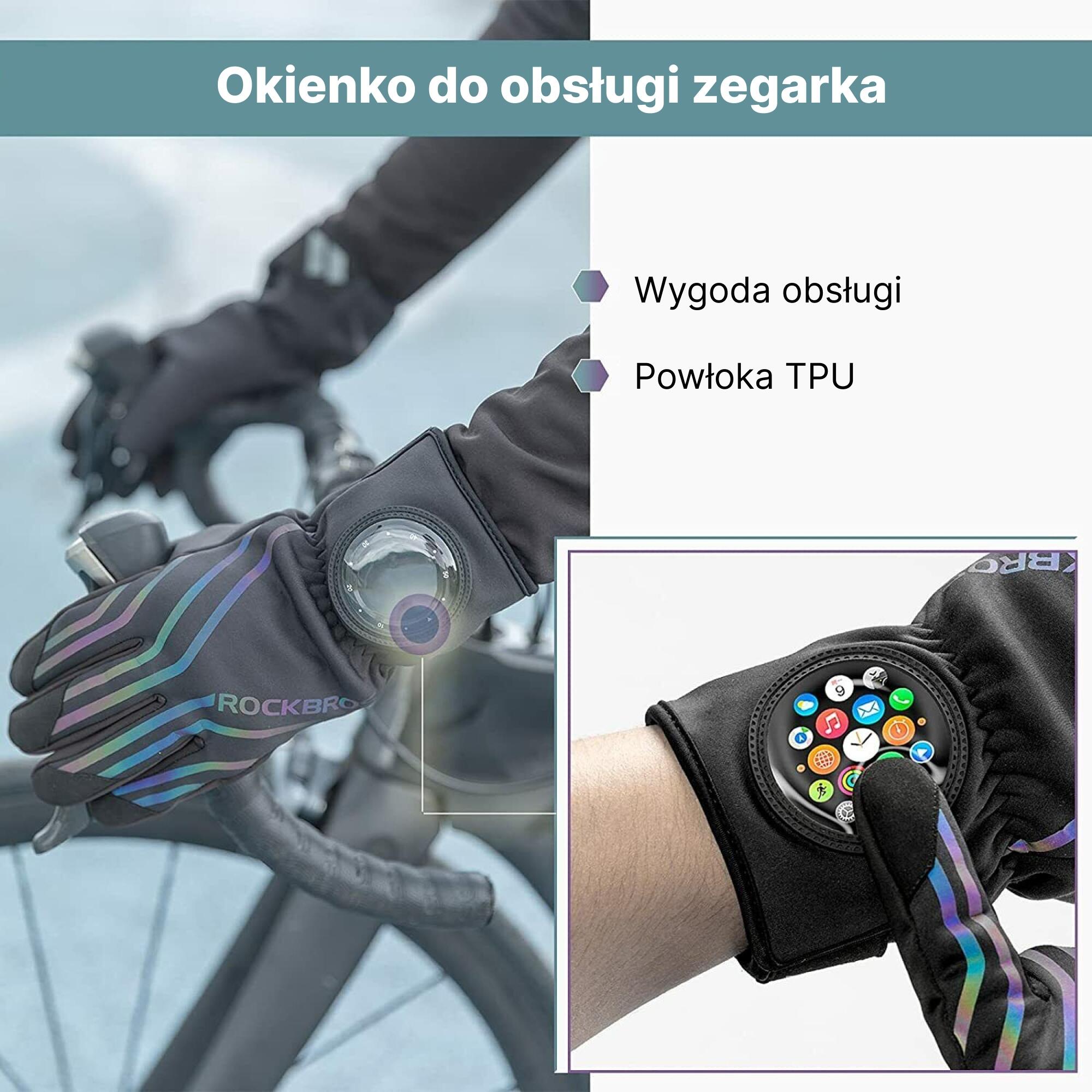Rękawiczki rowerowe Rockbros 1614024000 3/6
