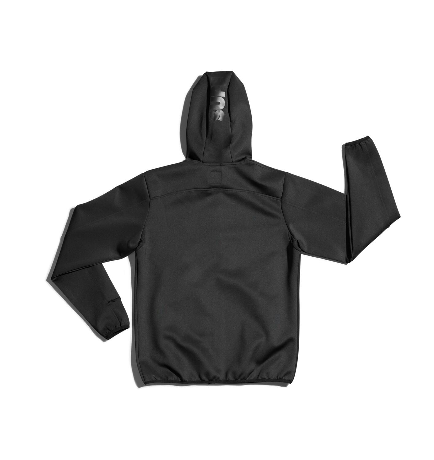 JAMES_ – Felpa con cappuccio uomo – Nero – Calda – Elasticizzata – Traspirante 5/7