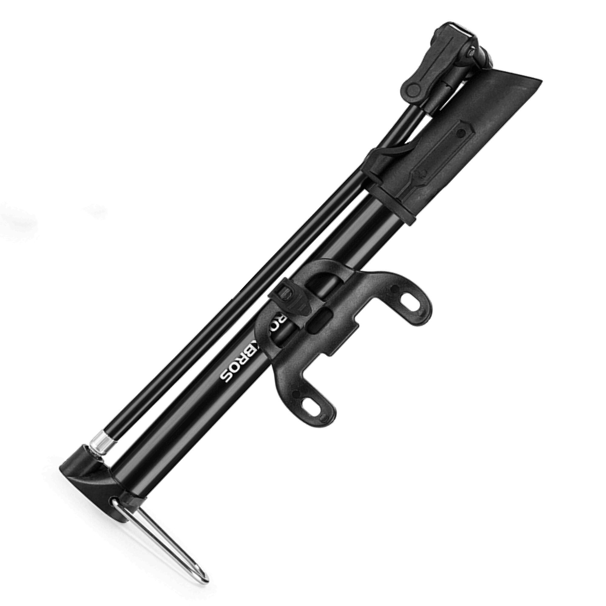 Rahmenpumpe Mini 120PSI Aluminium für Presta & Schrader Ventile 2/7