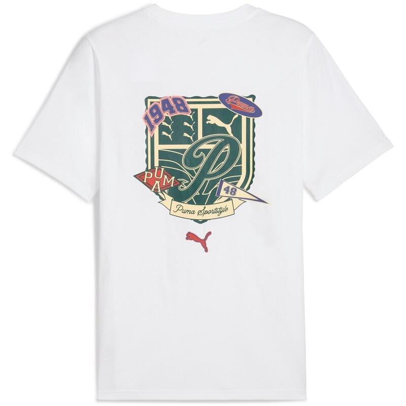 Tricou barbati Puma Sports Legacy Graphic Tee, Alb