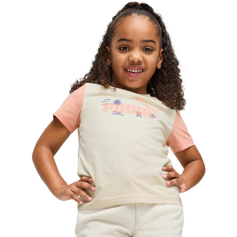 T-shirt Puma Sandy Adventures Tee Ps, Beige, Enfants