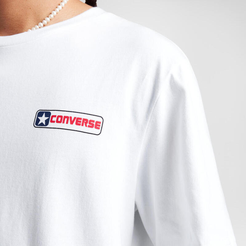 T-shirt Converse Con T-shirt M Con Box Star Tee, Wit, Mannen