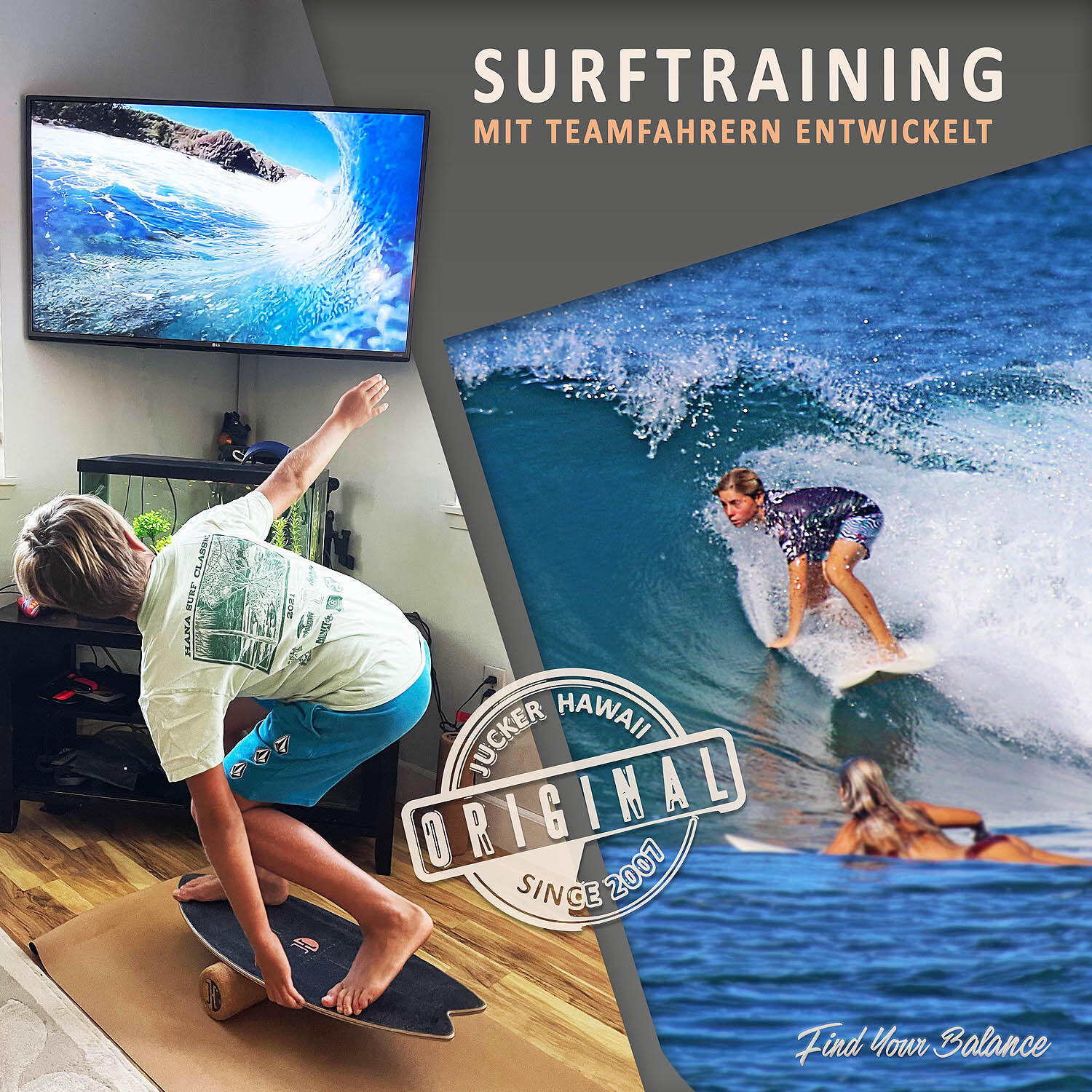 Korkrolle TRICK WAVE für alle Balance Boards, Yoga und Faszien-Training 5/8