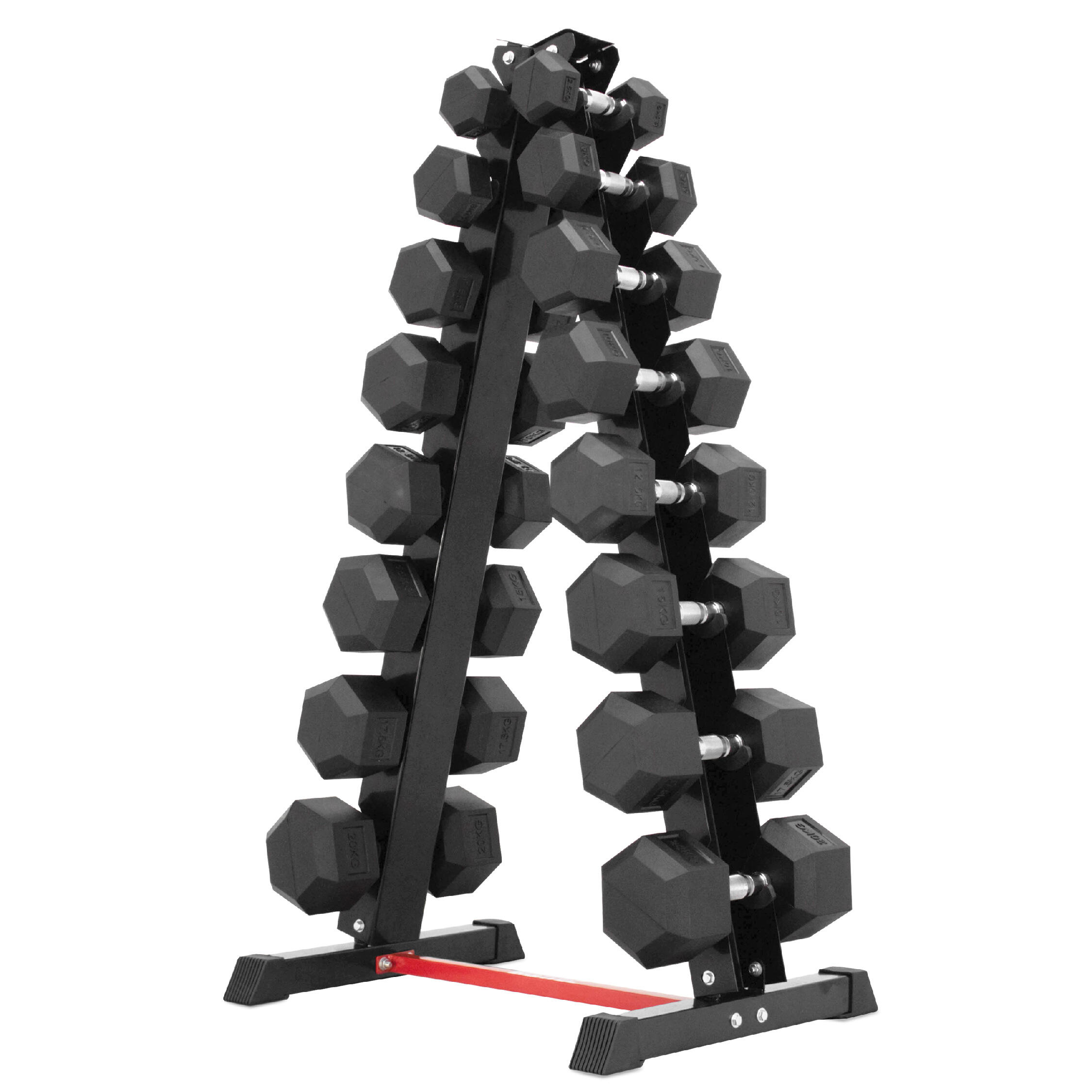 [PRE-ORDER 30 DAYS] Dumbbell HEX 8 Pair Dumbbells Set (2.5-20KG) - IRONTEC