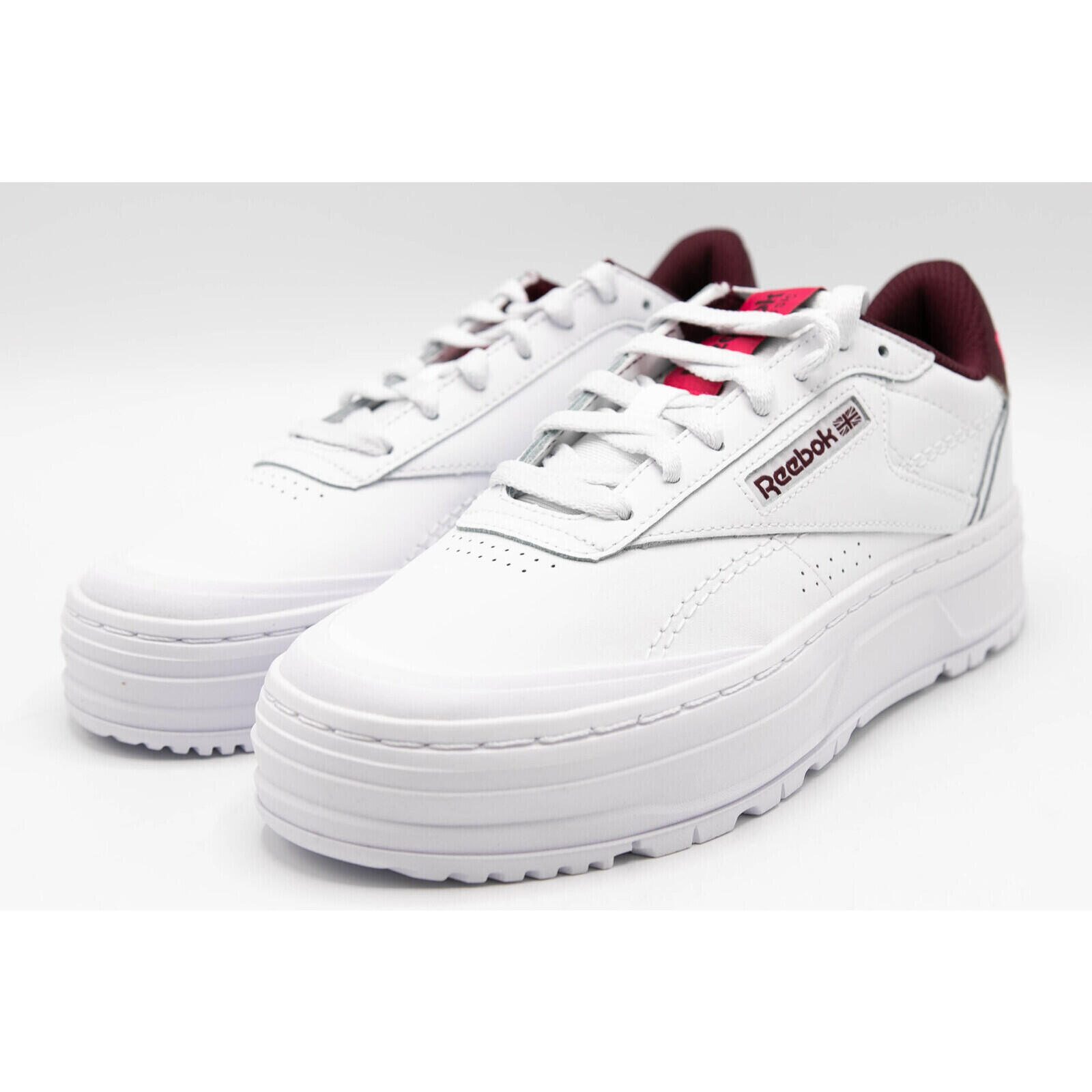 Baskets Reebok Club C Double GEO, Blanc, Femmes 3/5