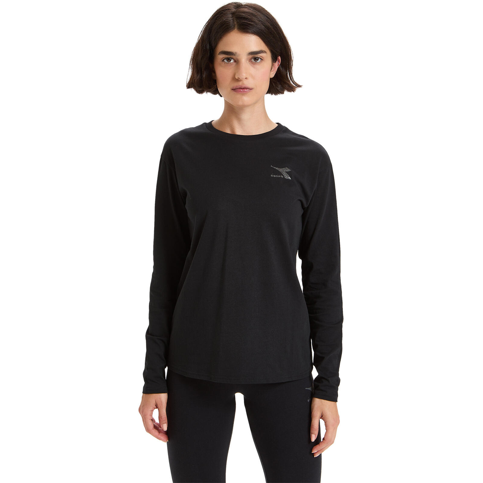 DIADORA T-shirt Diadora Ls Blink, Zwart, Dames
