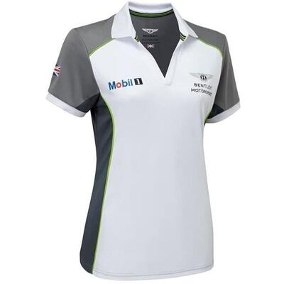 T-Shirt Bentley Motorsport Wmns Team Polo, Weiß, Damen