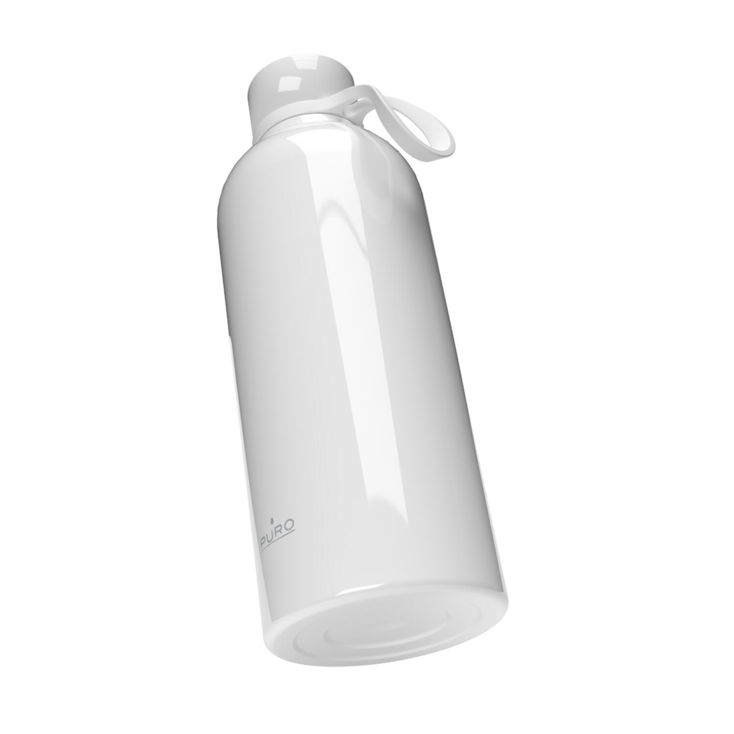 Puro Borraccia Termica  500ml - Acciaio  - Pratico Laccetto in Silicone 4/6